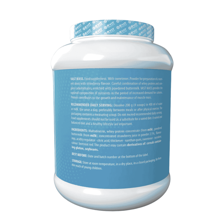 Rvit Vast Mass -3000g | ارفيت مسحوق لزيادة الكتلة العضلية  - 3000غ