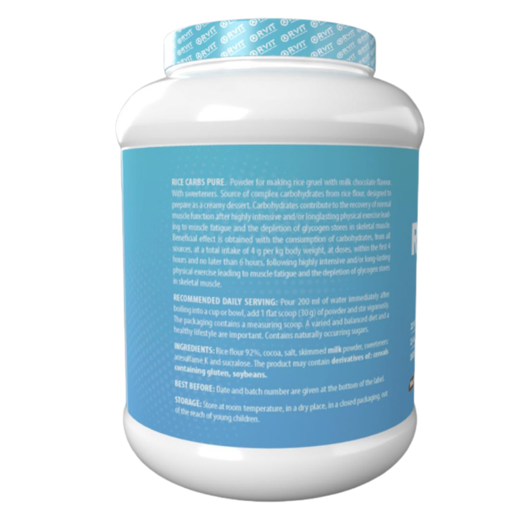 Rvit Rice Carbs Pure - 2 Kg | ارفيت كربوهيدرات الأرز النقية - 2 كغ