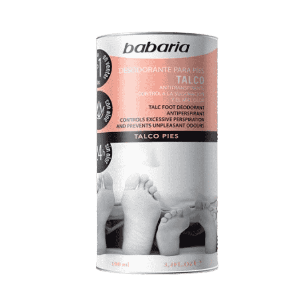 BABARIA Talco Desodorante Para Pies - 100ml | باباريا مزيل تعرق للأقدام - 100 مل