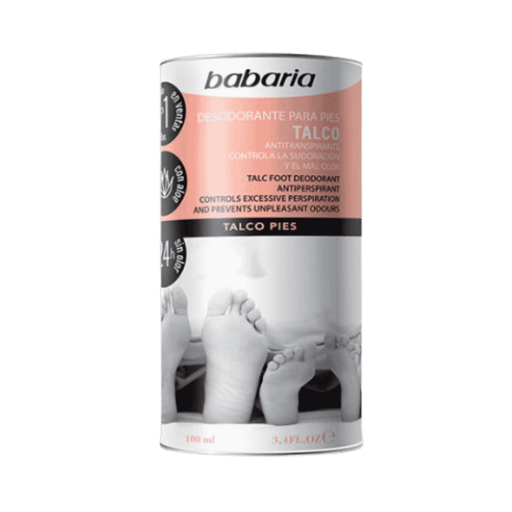 BABARIA Talco Desodorante Para Pies - 100ml | باباريا مزيل تعرق للأقدام - 100 مل