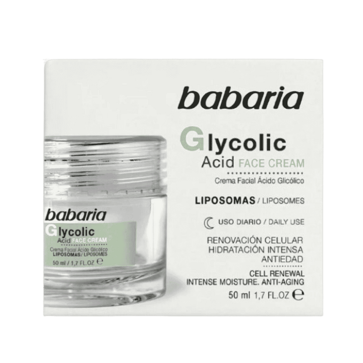 BABARIA Glycolic Acid Face Cream - 50ml | باباريا كريم للوجه بالجليكوليك اسيد - 50 مل
