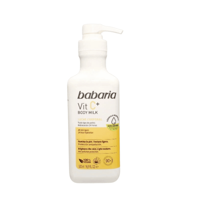 BABARIA Vitamin C Body Milk - 500ml | باباريا مرطب فيتامين سي للجسم - 500 مل