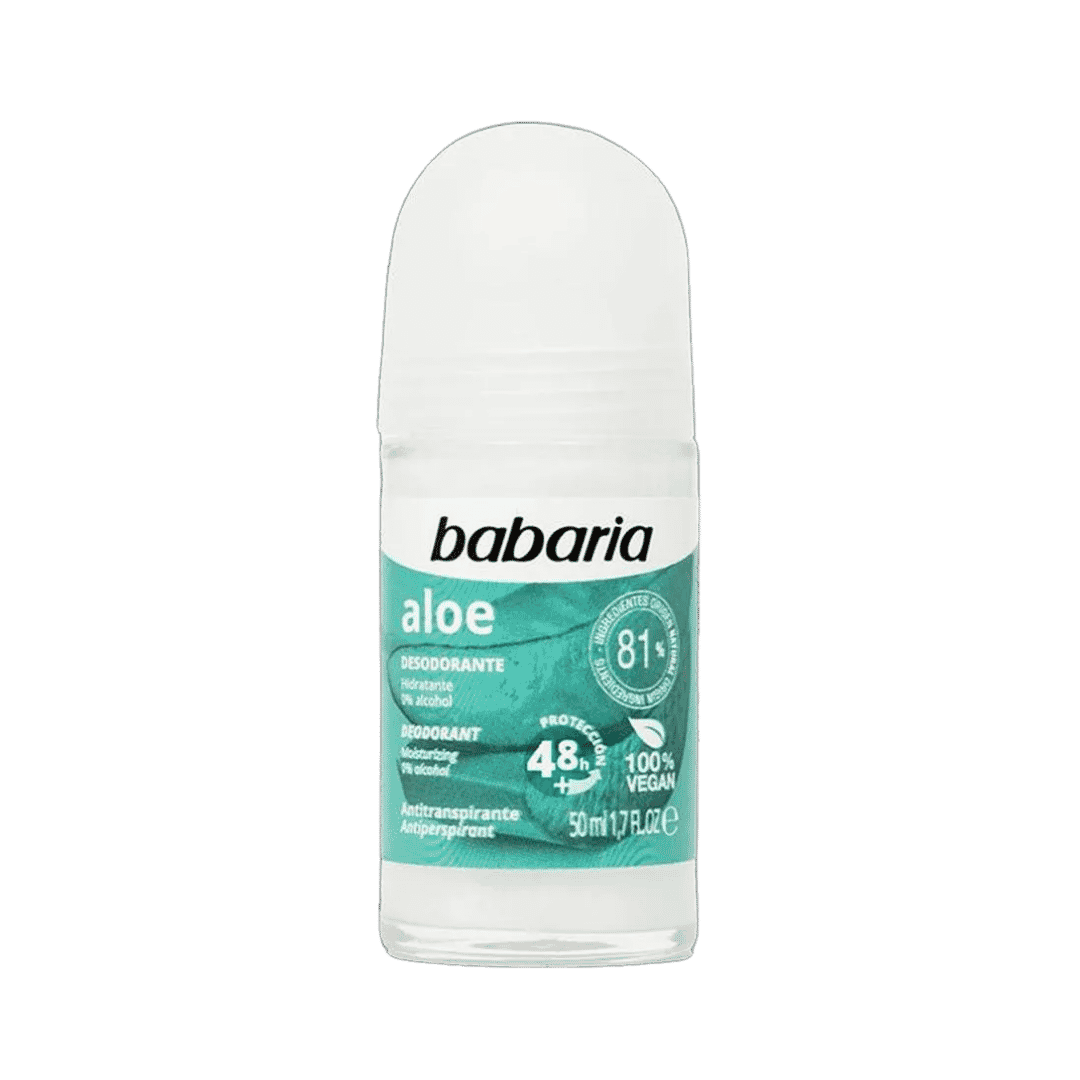 BABARIA Deodorant Roll-On Aloe - 50ml | باباريا رول مزيل تعرق بالالوفيرا - 50 مل