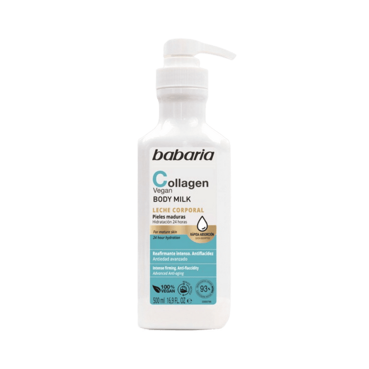 BABARIA Collagen Vegan Body Milk - 500ml | باباريا لوشن للجسم بالكولاجين - 500 مل