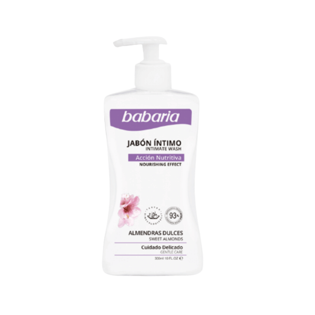 BABARIA sweet almond intimate soap - 300ml | باباريا غسول نسائي باللوز الحلو - 300 مل
