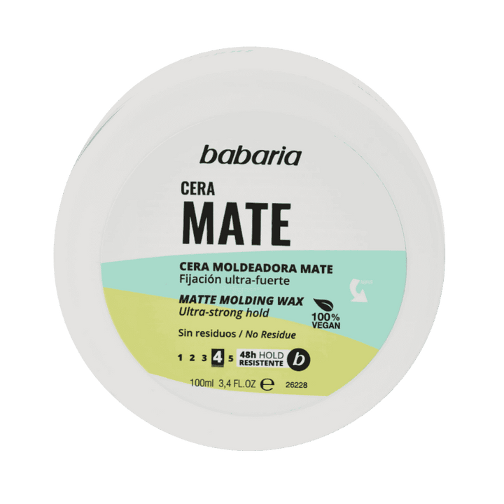 BABARIA Mate Molding Wax Ultra-stroing Hold - 100ml | باباريا واكس تصفيف الشعر - 100 مل