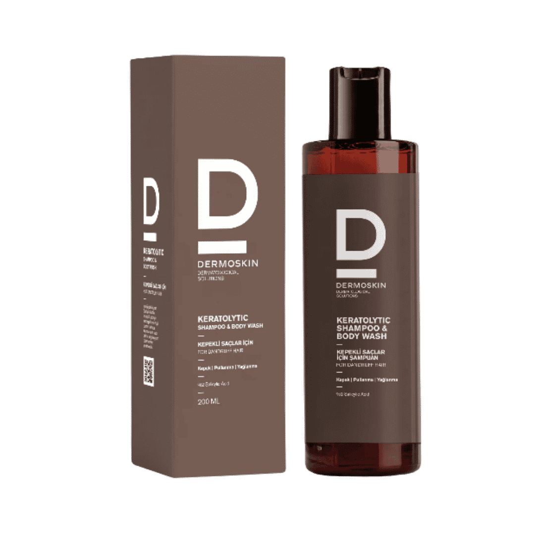 dermo skin Keratolytic Hair and Body Shampoo - 200ml | ديرمو سكين شامبو للشعر و الجسم - 200 مل