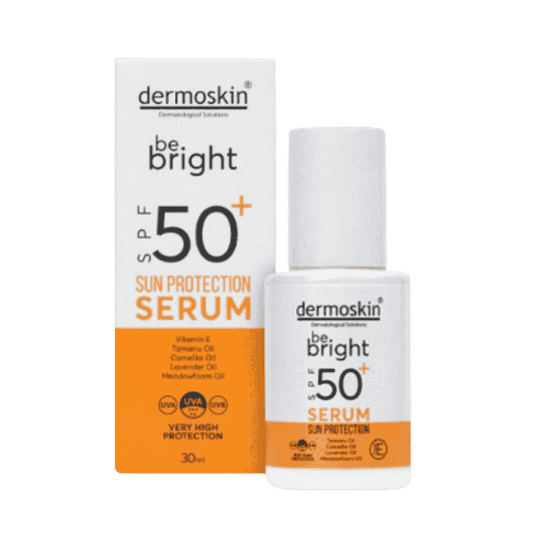 dermo skin Be Bright Sun Protection Serum SPF50+ 50 - 30ml | ديرمو سكين سيروم واقي شمسي spf50+ - 30 مل