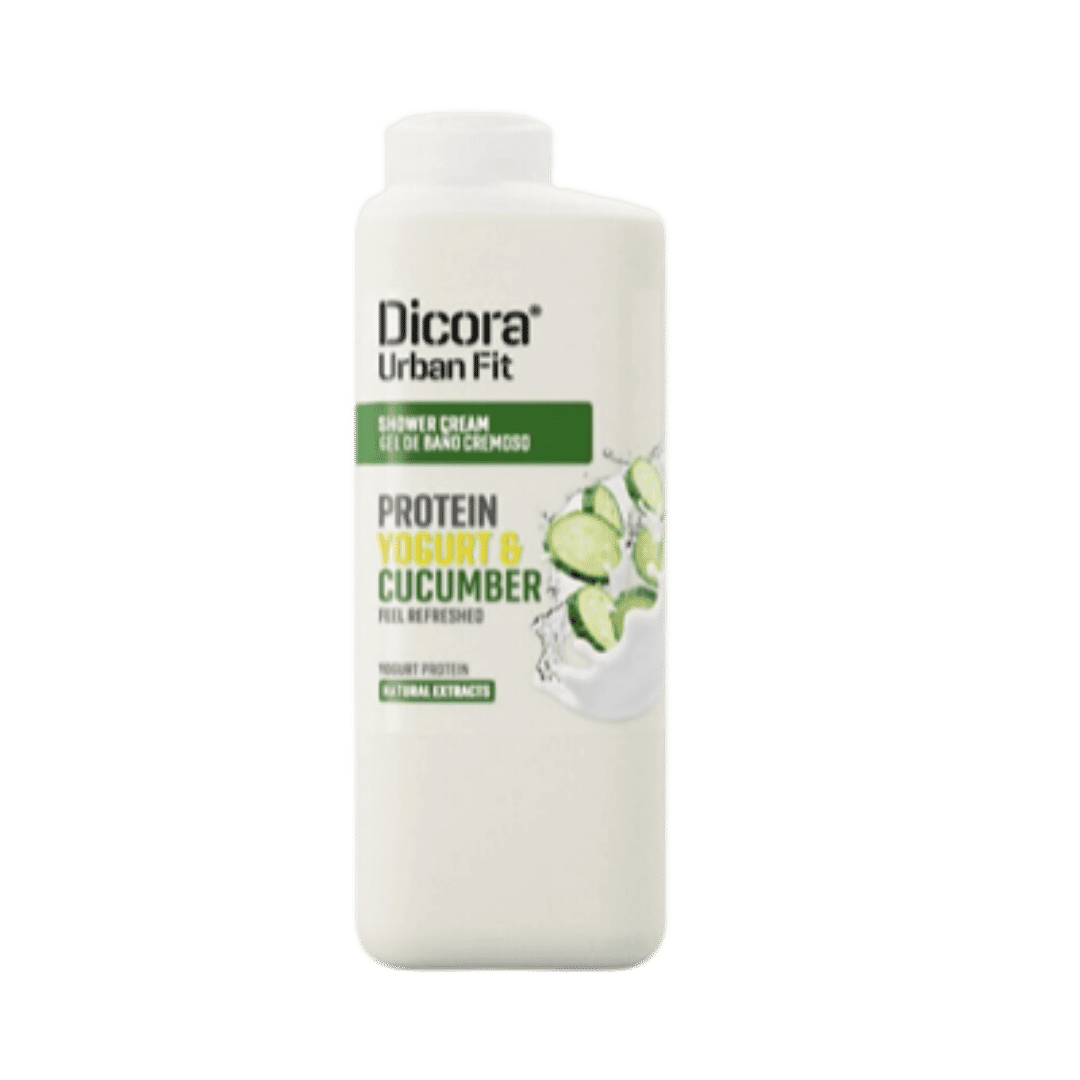 Dicora Urban Fit Protein Yogurt And Cucumber Shower Gel - 400ml | ديكورا سائل استحمام باللبن و الخيار - 400 مل