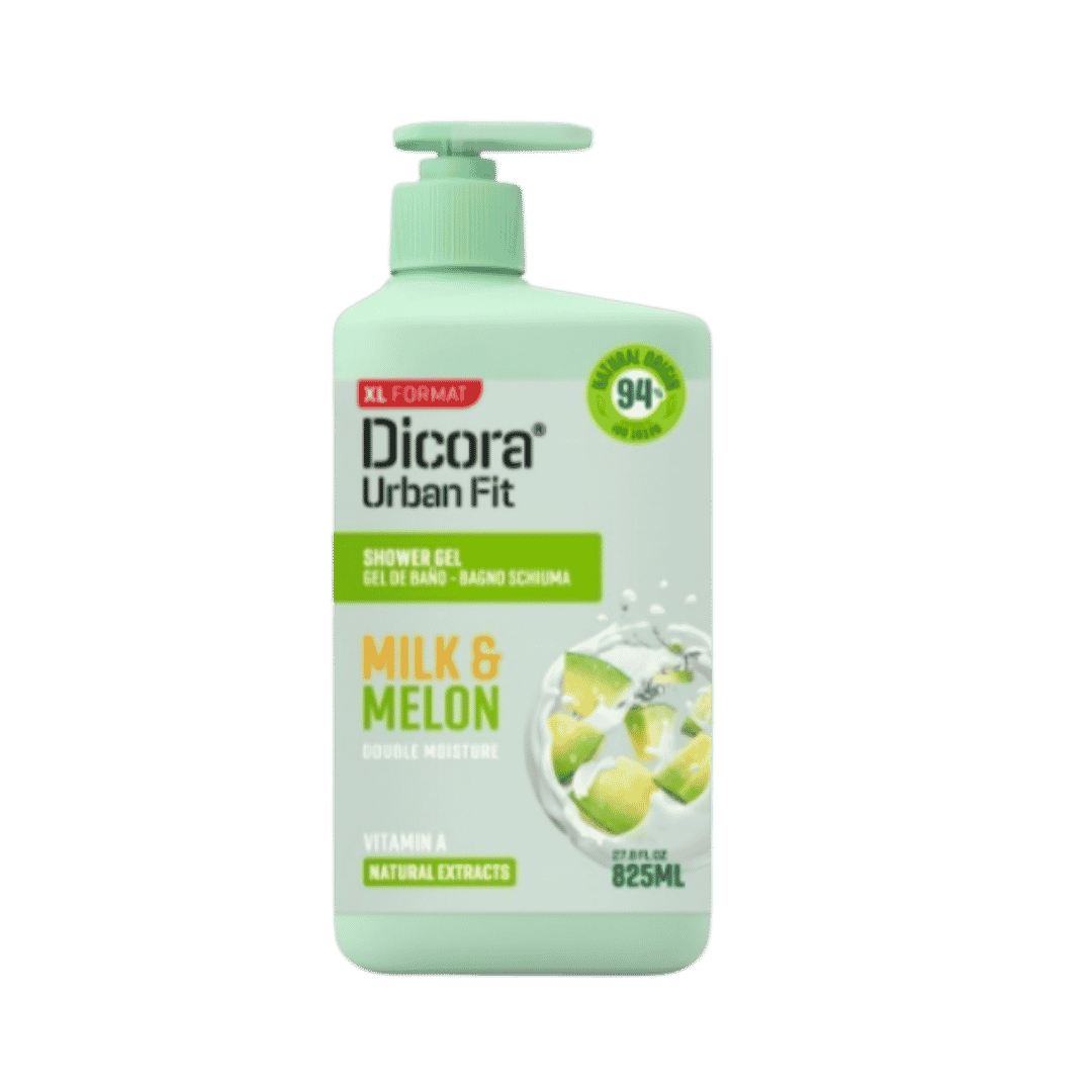 Dicora Shower Gel Milk & Melon - 825ml | ديكورا جل استحمام بالبطيخ و الحليب - 825 مل