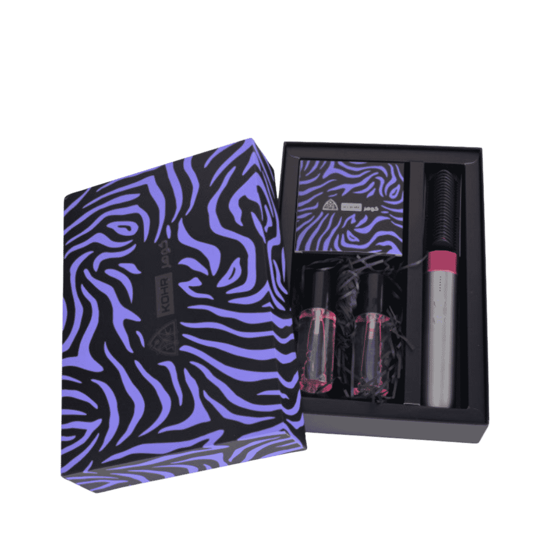 KOHR Wireless Hair Straightenerv Gift Box - 100ml | كوهر جهاز فرد شعر لاسلكي مع صندوق هدايا -100مل