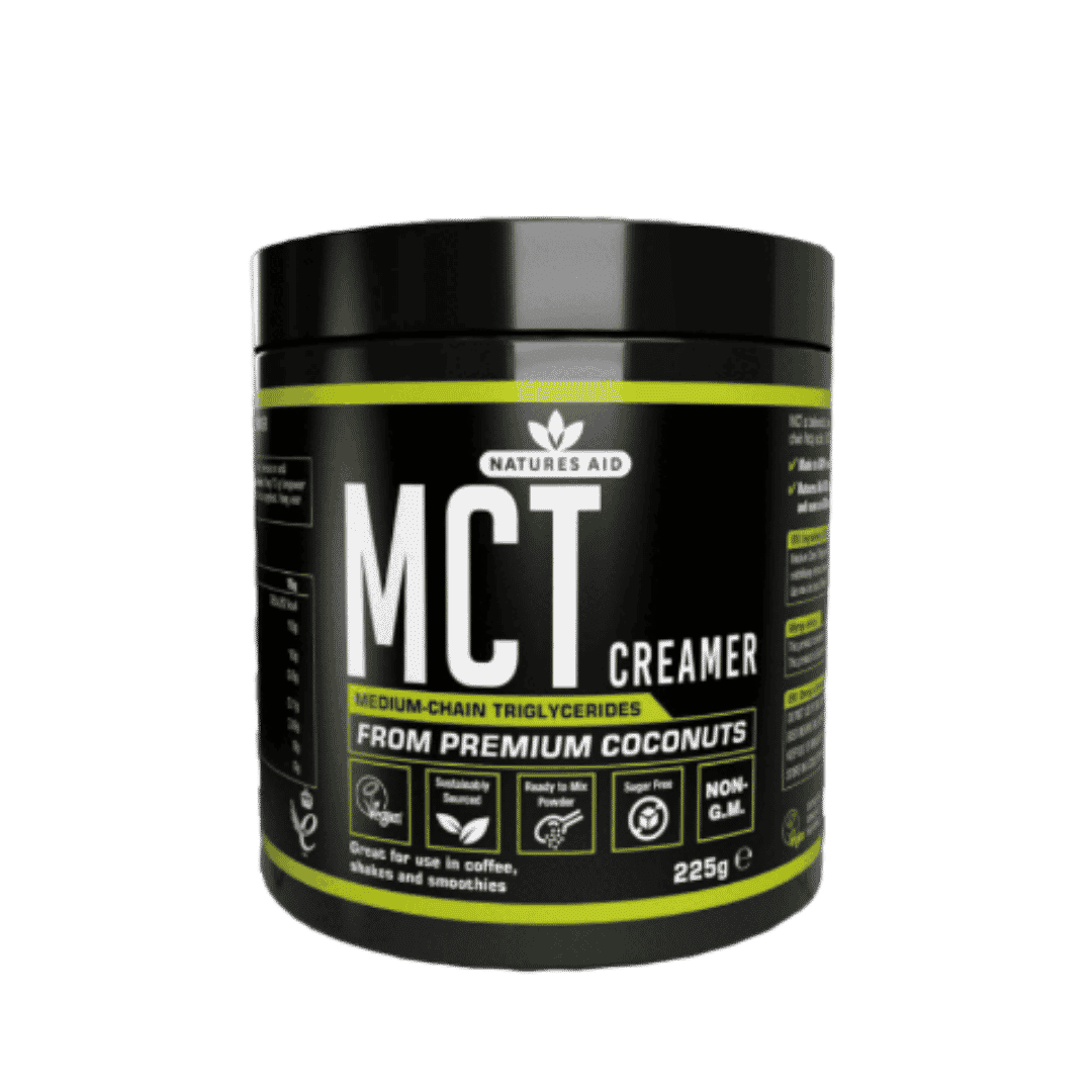Natures Aid MCT Creamer From Premium Coconut - 225g | ناتشيرز ايد بودرة لدعم الطاقو و الهضم - 225 غرام