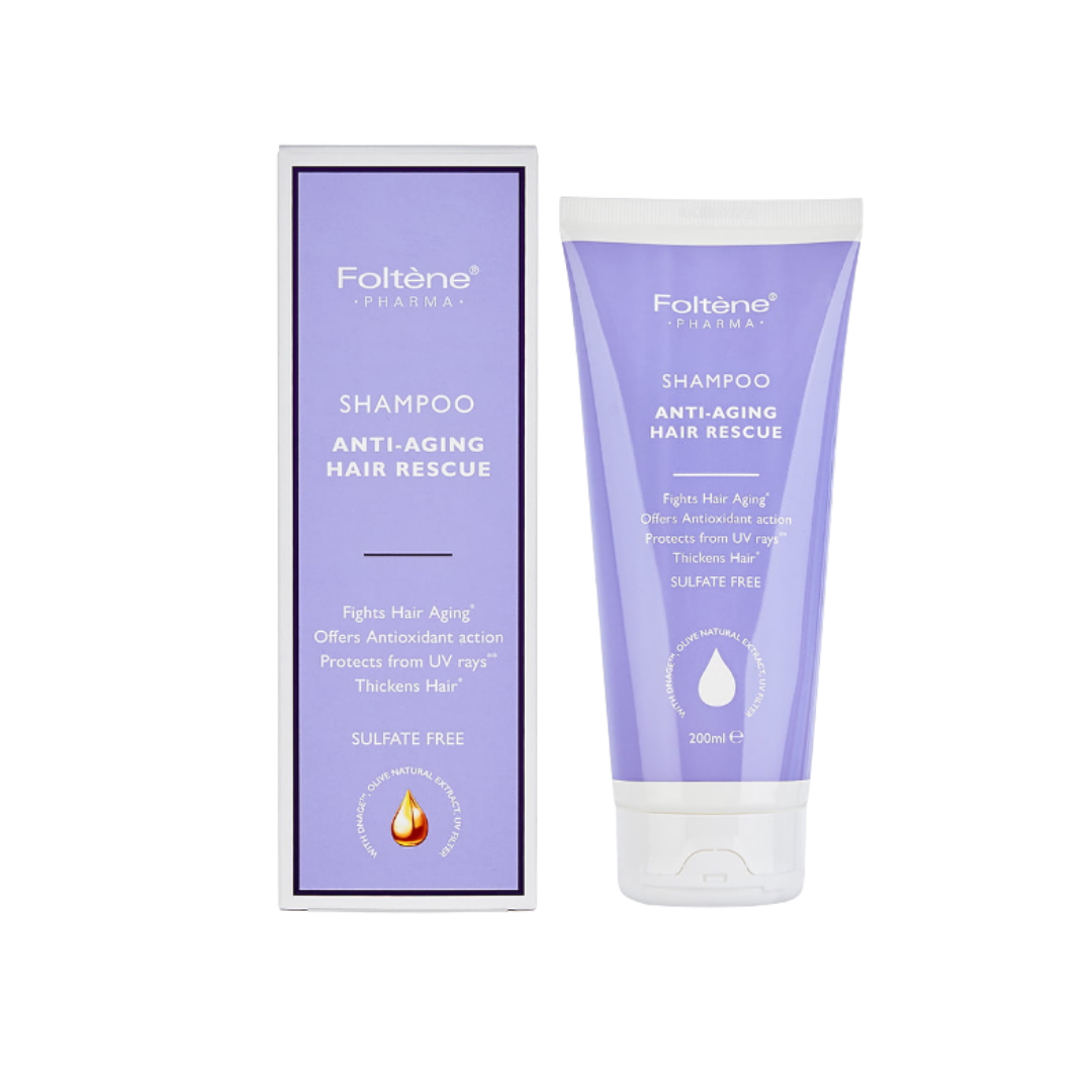 Foltene Pharma Shampoo Anti-Aging Hair Rescue - 200ml | فولتين فارما شامبو مضاد لشيخوخة الشعر - 200 مل