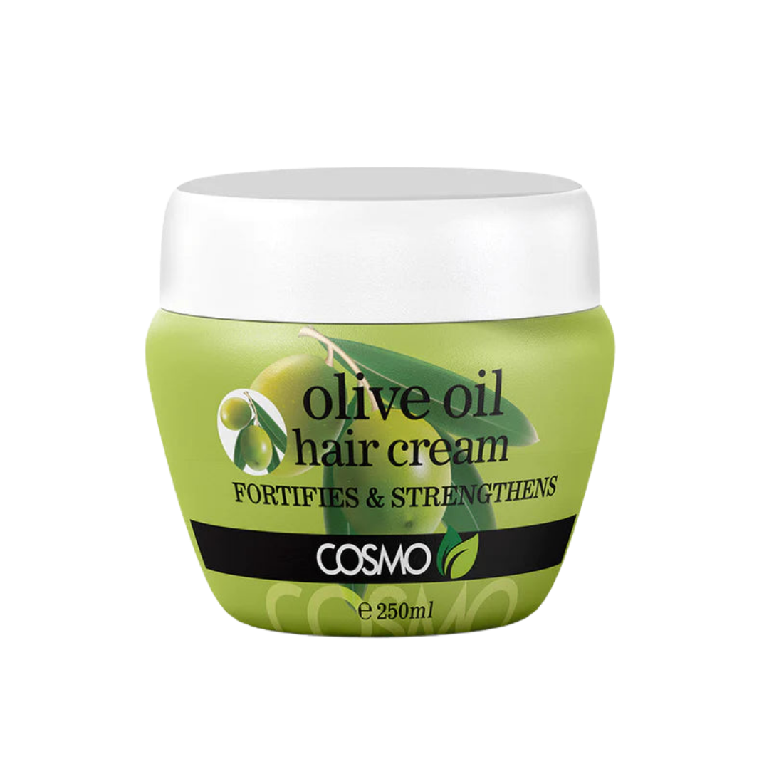 COSMO Olive Oil Fortifies & Strengthens Hair Cream - 250ml | كوزمو كريم بزيت الزيتون لتقوية الشعر - 250 مل