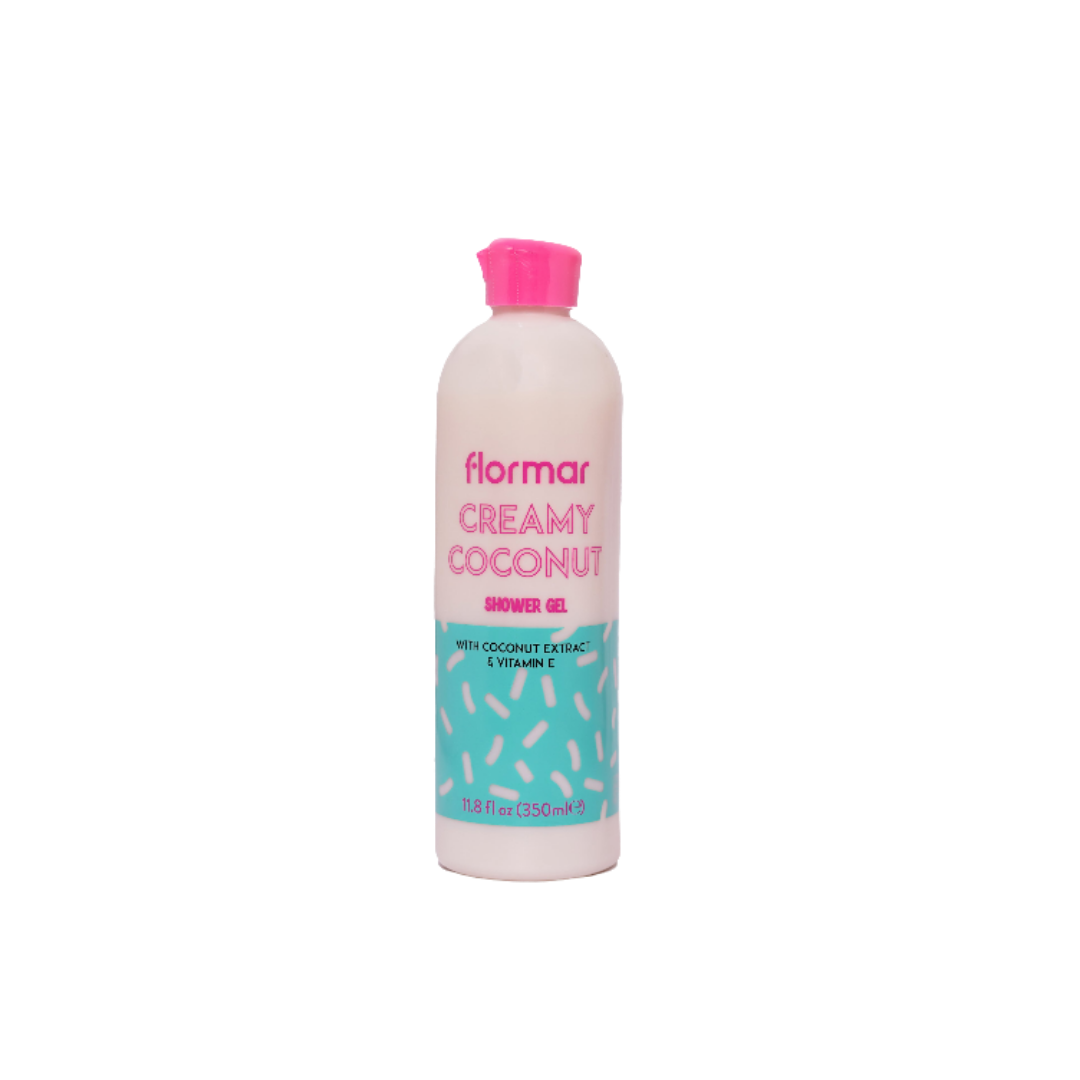 Flormar Shower Gel Creamy Coconut - 350ml | فلورمار جل استحمام كريمي بجوز الهند 350 مل