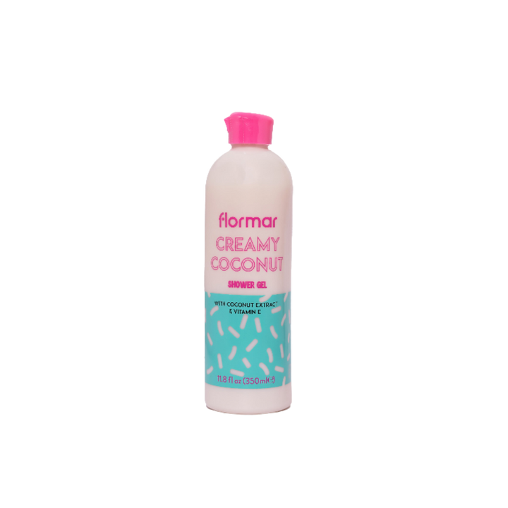 Flormar Shower Gel Creamy Coconut - 350ml | فلورمار جل استحمام كريمي بجوز الهند 350 مل