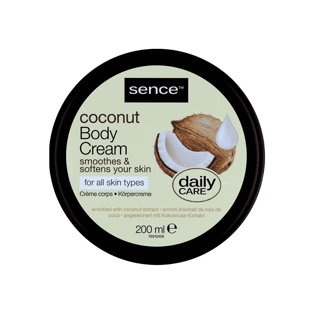 Sence Beauty Body Cream Coconut - 200ml | سينس بيوتي كريم مرطب للجسم بجوز الهند - 200 مل