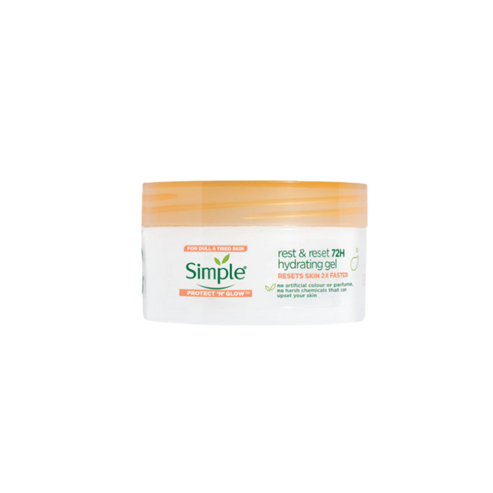 Simple Protect N Glow Rest & Reset 72H Hydrating Gel - 50ml | سمبل جيل مرطب النضارة و حماية البشرة - 50 مل