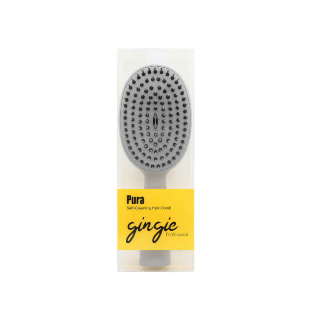 gingie Pure Self-Cleaning Hair Comb | فرشاة الشعر ذاتية التنظيف
