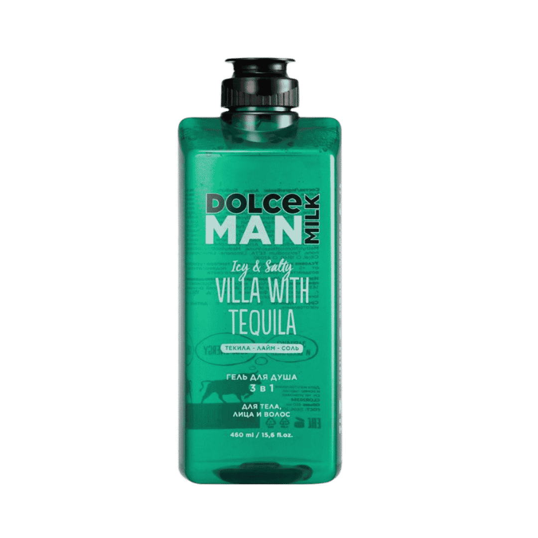 DOLCE MILK Man Villa With Tequila Shower Gel 3 in 1 - 460ml | دولتشي مان جل استحمام 3 في 1 - 460 مل