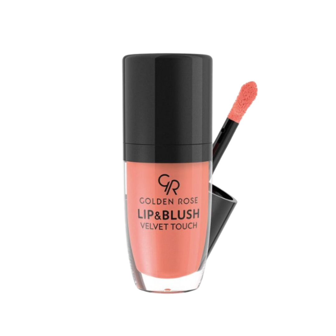 GOLDEN ROSE Lip & Blush Velet Touch - 4.5ml | كولدن روز تنت كريمي للشفاه و الخدود - 4.5 مل