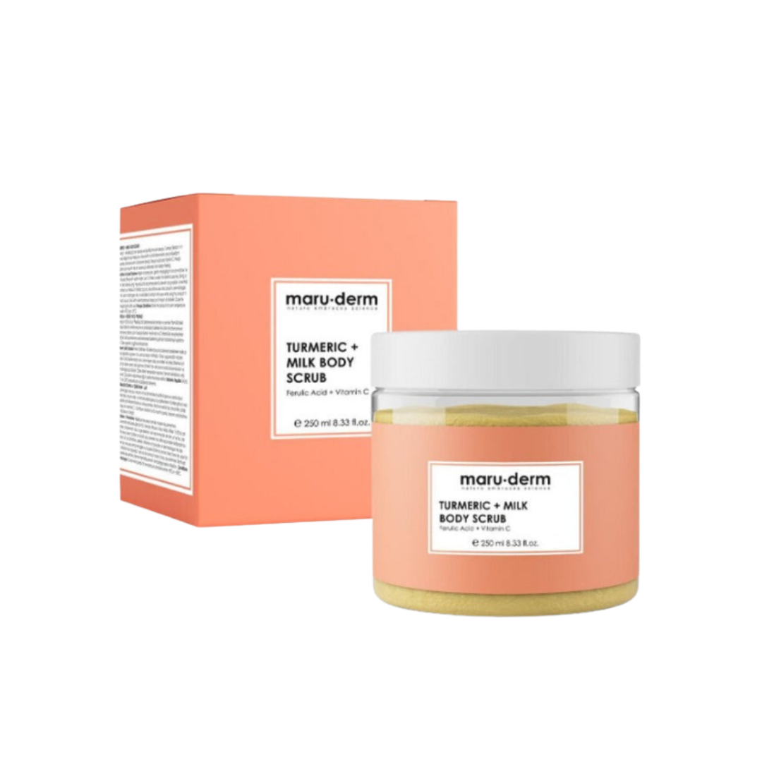 maru.derm Turmeric + Milk Body Scrub - 250ml | مارو.ديرم مقشر الجسم بالكركم - 250 مل