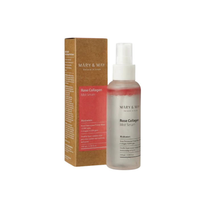 MARY & MAY Rose Collagen Mist Serum - 100ml | ماري اند ماي  سيروم بخاخ الكولاجين و الورد - 100 مل