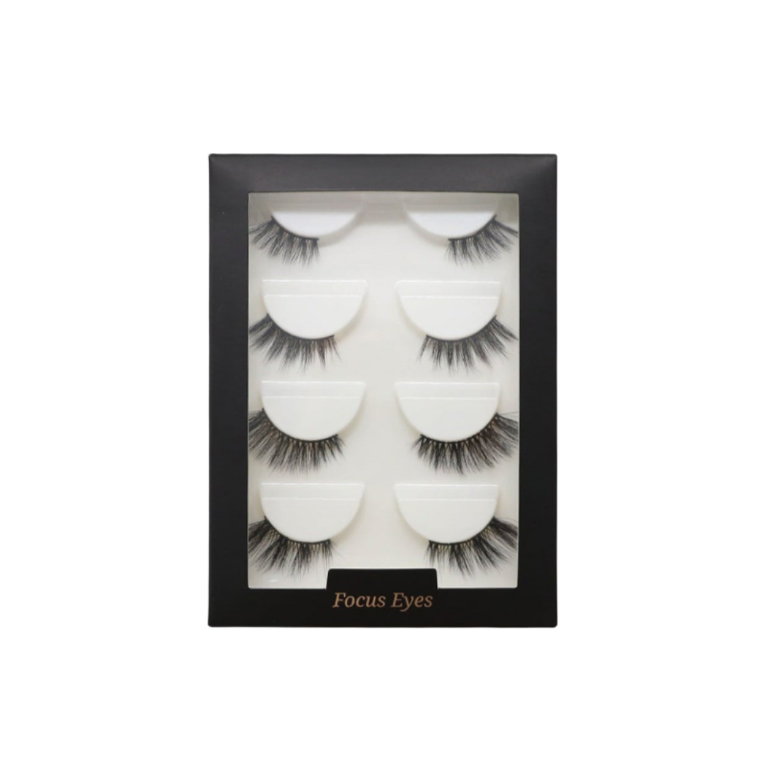 Nora Bo Awadh Focus Eyes - 4 pcs | نوره بو عوض رموش صناعية - 4 قطع