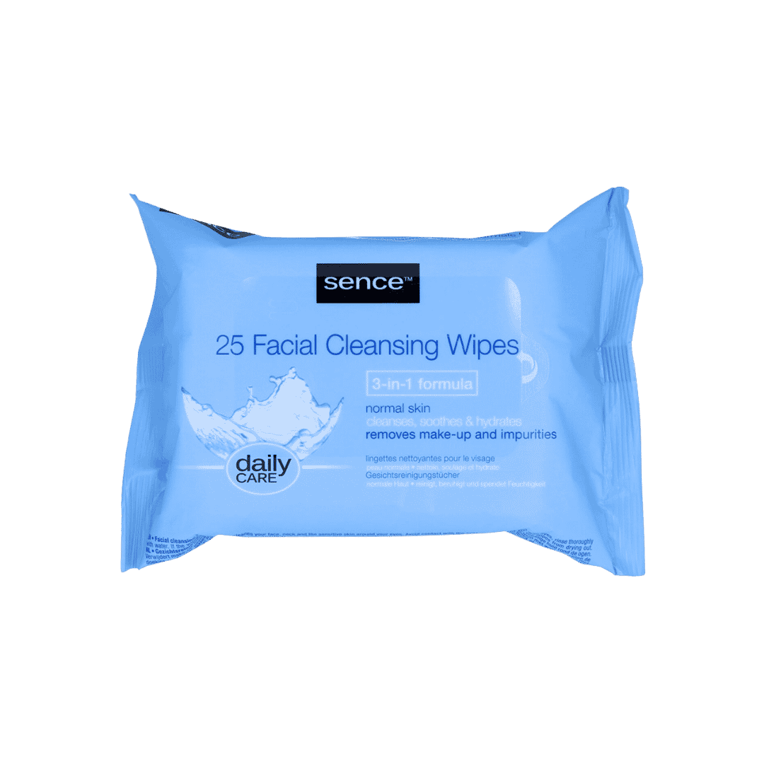 Facial Cleansing Wipes 25pcs 3in1 New | مناديل تنظيف الوجه 25 قطعة 3 في 1 جديدة
