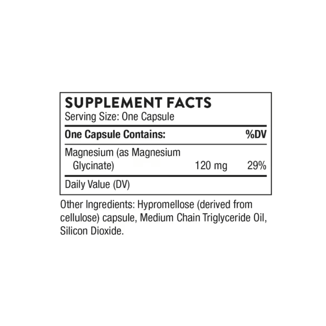 THORNE Magnesium Glycinate - 90 Capsules | ثورن مكمل مغنيسيوم  - 90 كبسولة