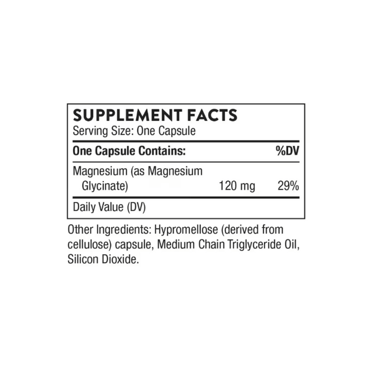 THORNE Magnesium Glycinate - 90 Capsules | ثورن مكمل مغنيسيوم  - 90 كبسولة