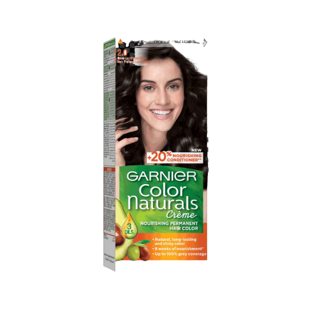 Garnier Color Natural Nourishing Cream Permanent Color - 60x40x12ml | غارنييه صبغة للشعر لون ثابت وترطيب مكثف - 60*40*12 مل