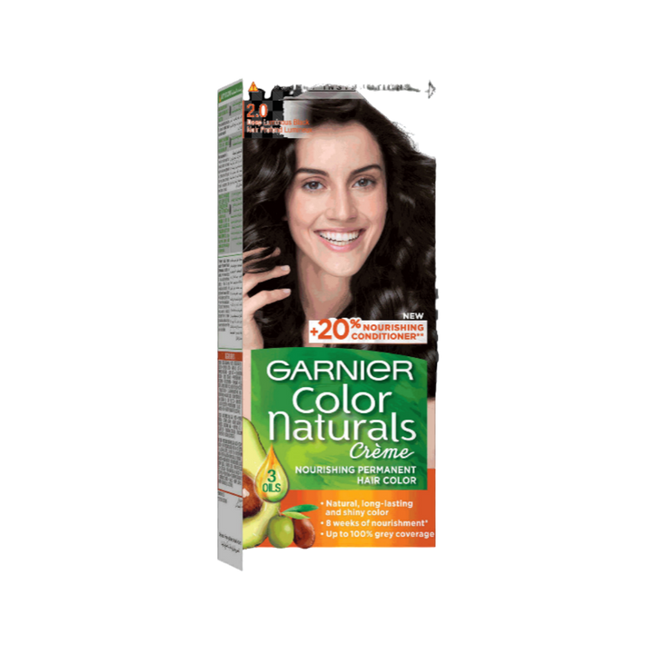 Garnier Color Natural Nourishing Cream Permanent Color - 60x40x12ml | غارنييه صبغة للشعر لون ثابت وترطيب مكثف - 60*40*12 مل
