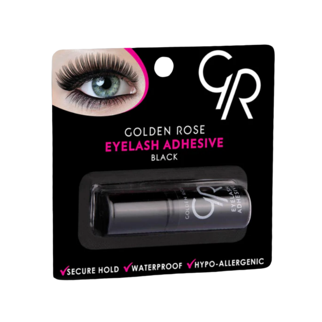 GOLDEN ROSE Eyelash Adhesive Black - 3 ml | كولدن روز لاصق للرموش باللون الاسود - 3 مل