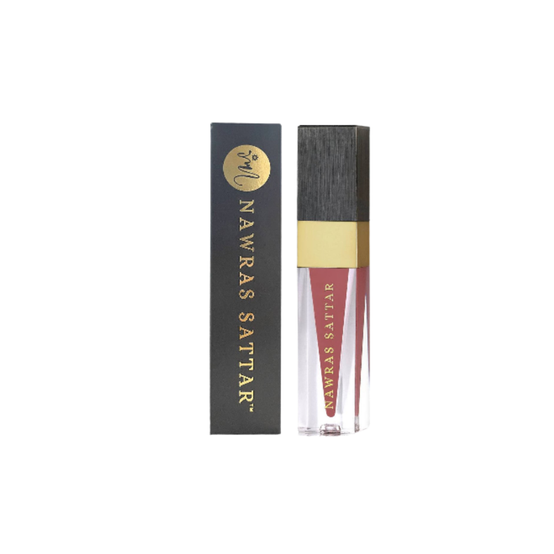 Nawras Sattar Velvety Matte Finish - 5g |نورس ستار أحمر الشفاه بالتأثير المات - 5 غ