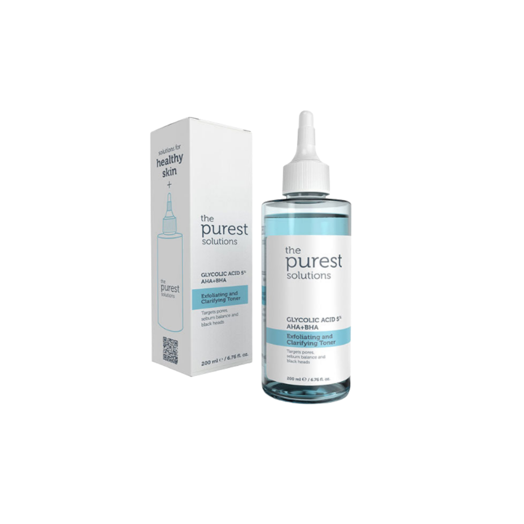 The Purest Solutions Exfoliating and Clarifying Toner - 200ml  |ذا بيورست تونر مقشر ومنقي - 200 مل
