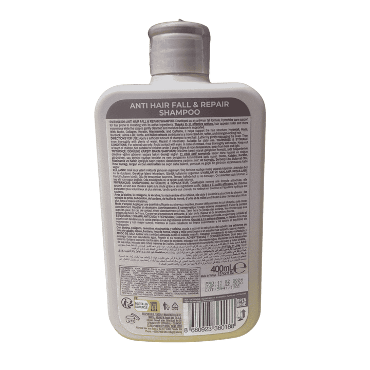 Nippon Hair Care Anti Hair Fall & Repair Dandruff Shampoo - 400ml | نيبون شامبو مضاد لتساقط الشعر - 400مل