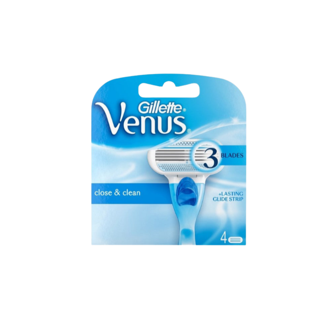 Gillette Venus Original Razor Blades For Women - Pack Of 4 | جيليت رؤوس شفرات حلاقة فينوس للنساء - حزمة من 4