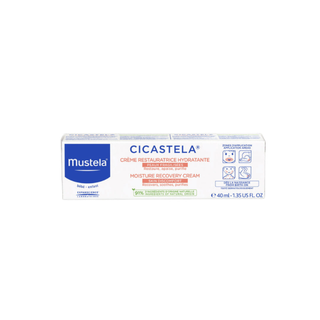 Mustela Cicastela Moisture Recovery Cream - 40ml | موستيلا كريم سيكاستيلا لاستعادة الرطوبة - 40 مل