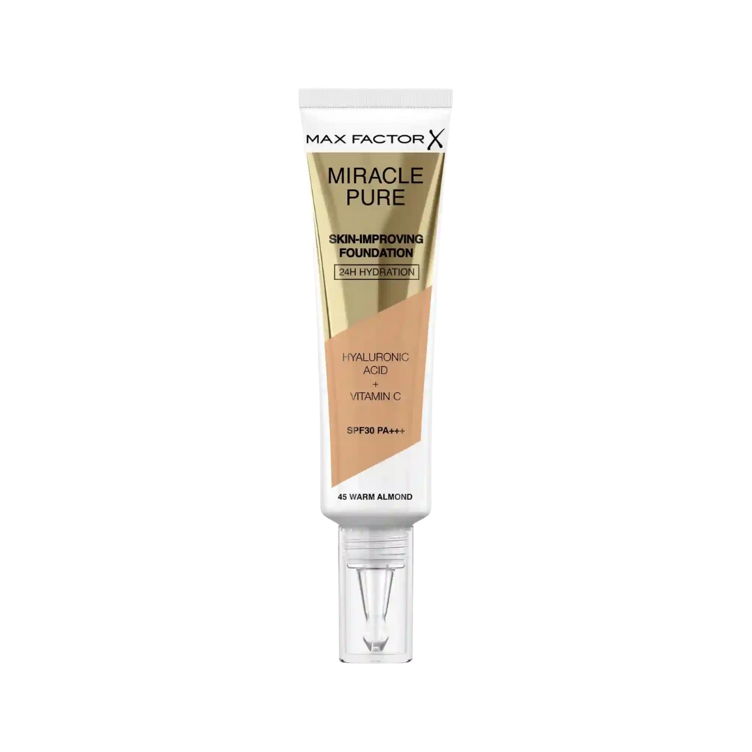 MAXFACTOR MIRACLE PURE foundation SPF30 | ماكس فاكتر كريم أساس مع spf30