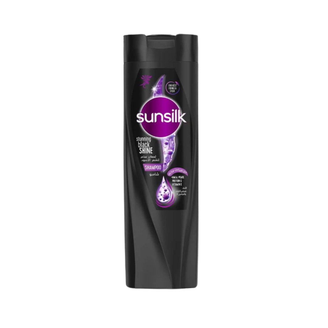 Sunsilk Stunning Black Shine Shampoo - 350ml | صانسيلك شامبو مضيئ للشعر - 350 مل