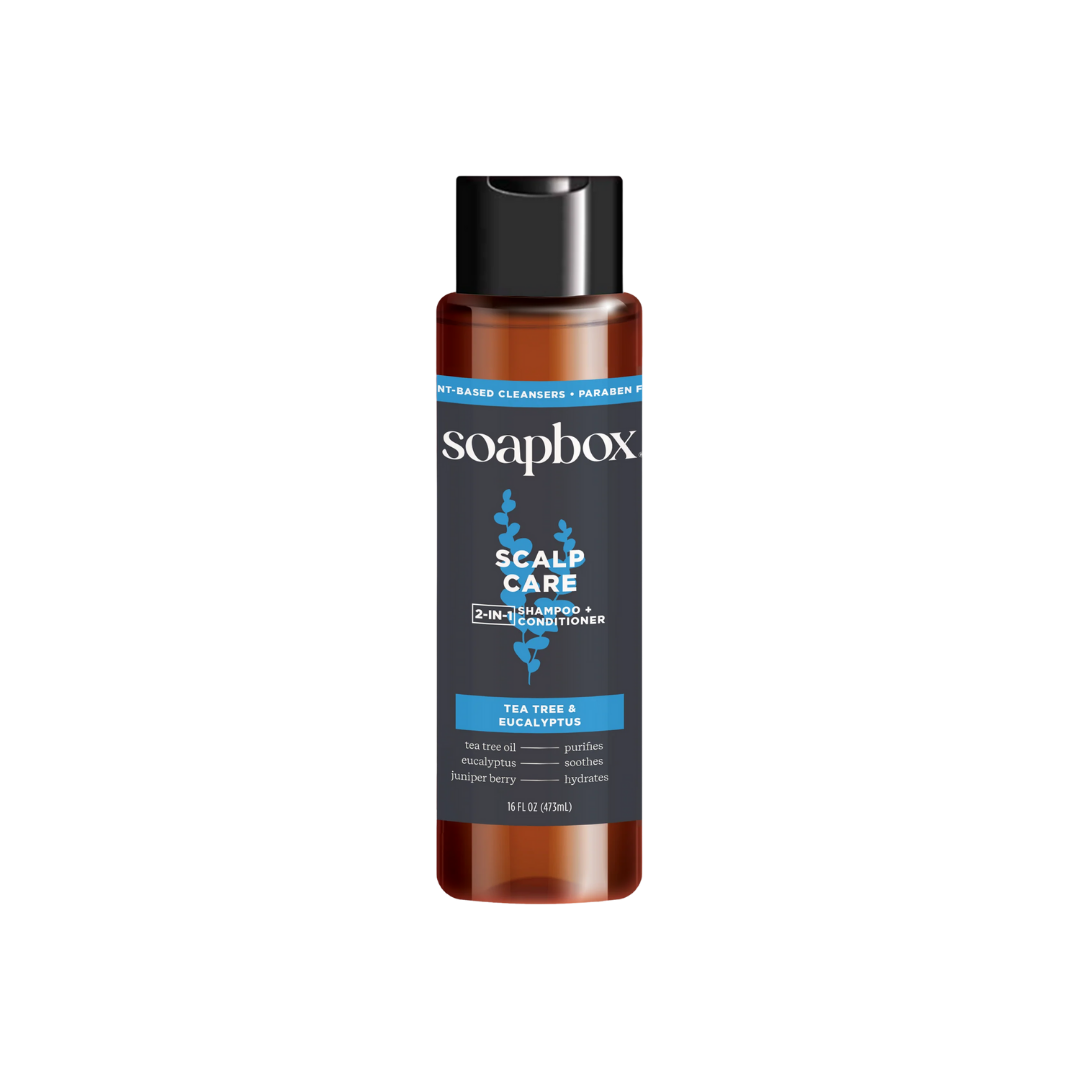Soapbox Wholesale Men's Scalp Care 2-in-1 Shampoo and Conditioner - 473ml | سوب بوكس بلسم و شامبو 2 في 1 للرجال - 473 مل