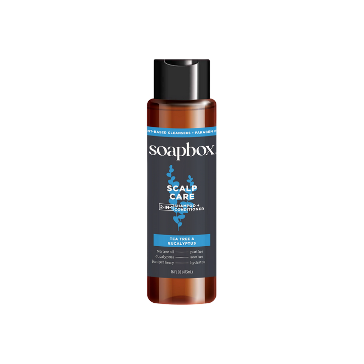 Soapbox Wholesale Men's Scalp Care 2-in-1 Shampoo and Conditioner - 473ml | سوب بوكس بلسم و شامبو 2 في 1 للرجال - 473 مل
