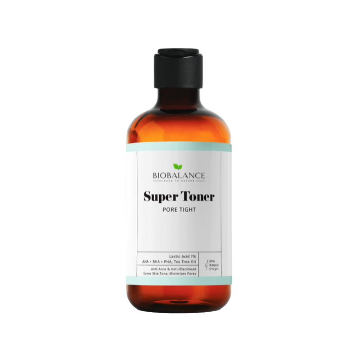 Bio Balance Super Toner Pore Tight  Anti-Acne and Uniform for Minimizing Pores Mixed-Oily Skin - 250 ml |  بايو بالانس تونر للبشرة الدهنية  مضاد لحب الشباب والمسام - 250 مل