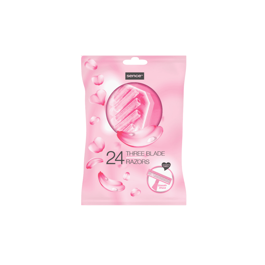 Three Blades Razors - 24pcs | ماكينات حلاقة نسائية، عدد 24