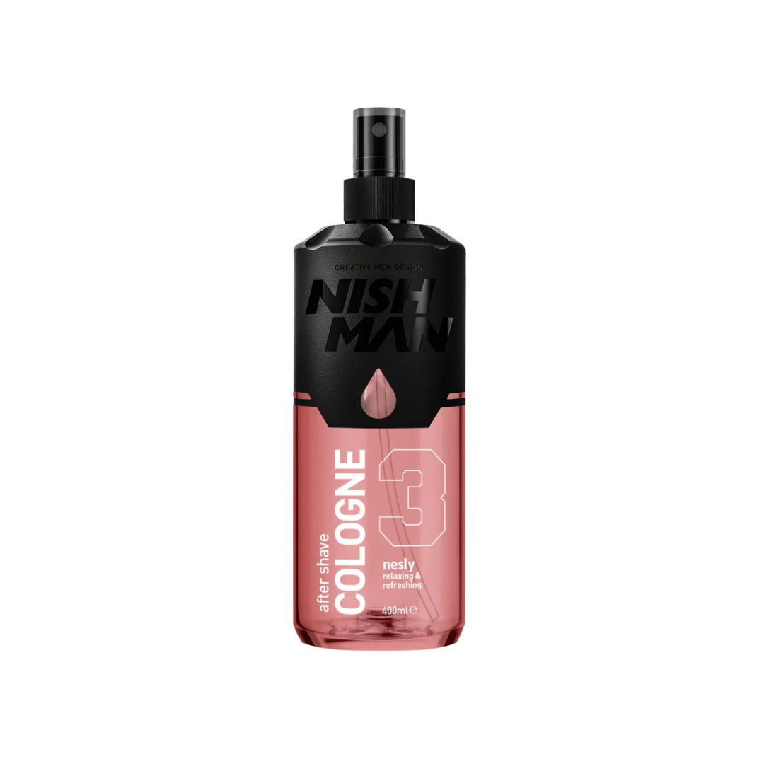 Nishman After Shave Cologne 3 Nesly Relaxing & Refreshing - 400ml | نيشمان كولونيا بعد الحلاقة - 400 مل