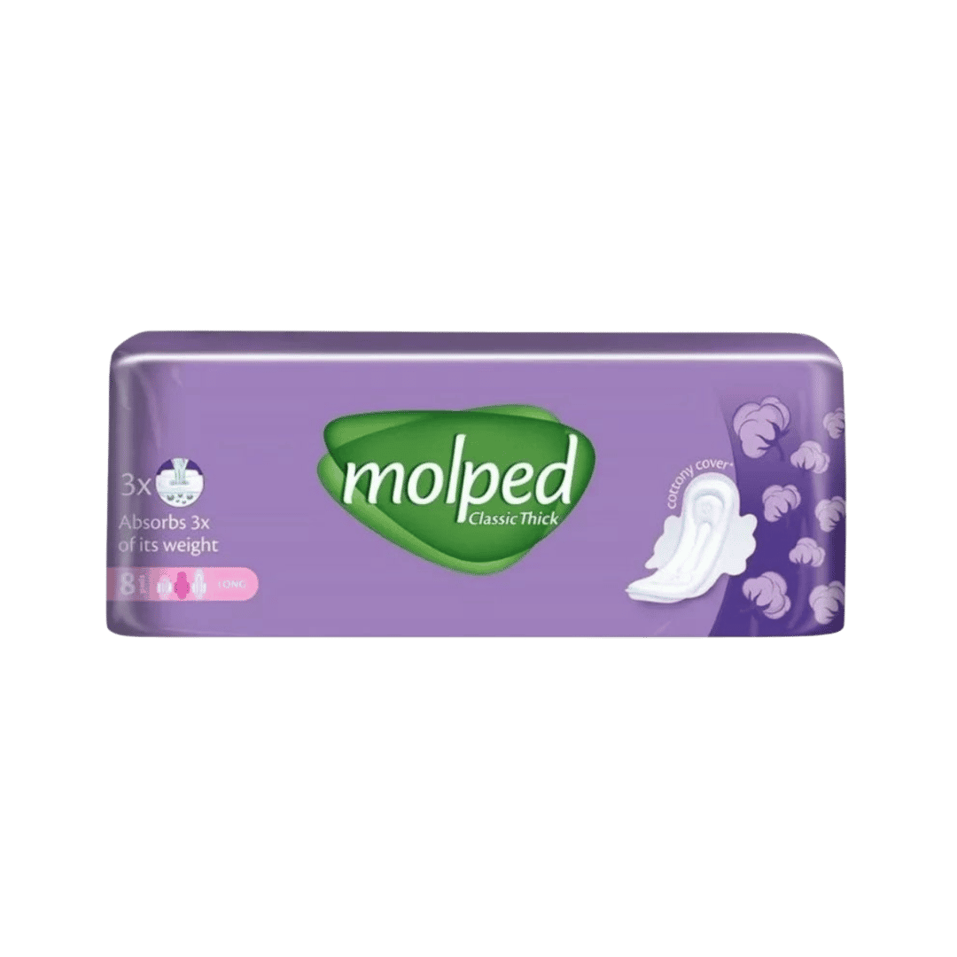Molped Classic Thick Long 8 Pcs | مولبيد فوط نسائية سميكة - 8 قطع