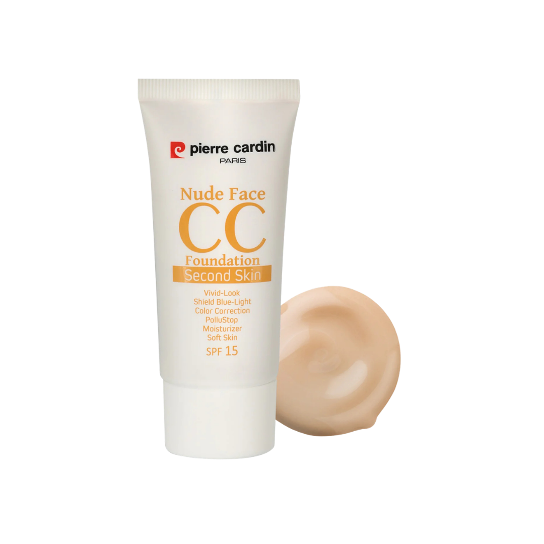 Pierre Cardin Nude Face CC Cream spf 15 - 30ml | بيير كاردان كريم سي سي للوجه بلون النود - 30مل