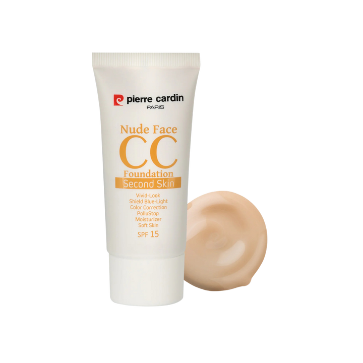 Pierre Cardin Nude Face CC Cream spf 15 - 30ml | بيير كاردان كريم سي سي للوجه بلون النود - 30مل
