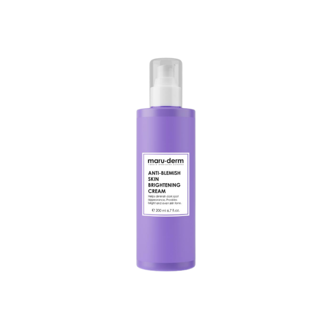 maru.derm Anti-Blemish Skin brightening cream - 200ml | مارو.ديرم كريم للوجه مفتح و مضاد للبقع - 200 مل
